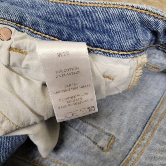 Joe's Jeans Blue Billie Reese Cropped Boyfriend Womens 28 Distressed Raw Hem - Picture 16 of 16